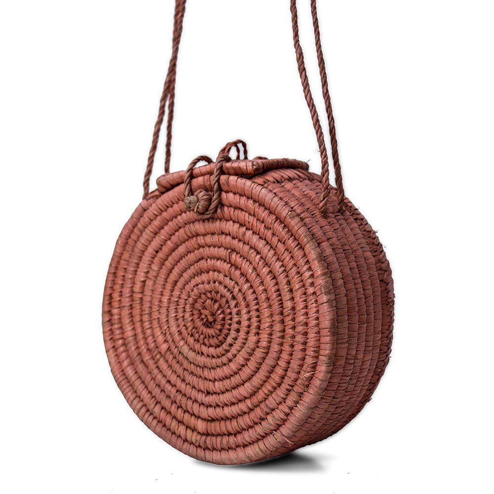 Multicolored Handmade African Rattan Rafia Bags